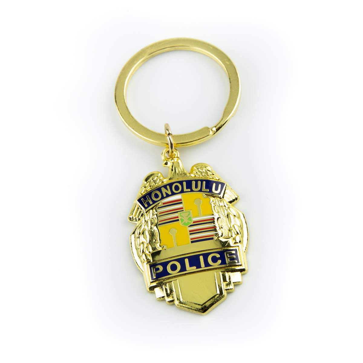 HPD Gold Badge Keychain