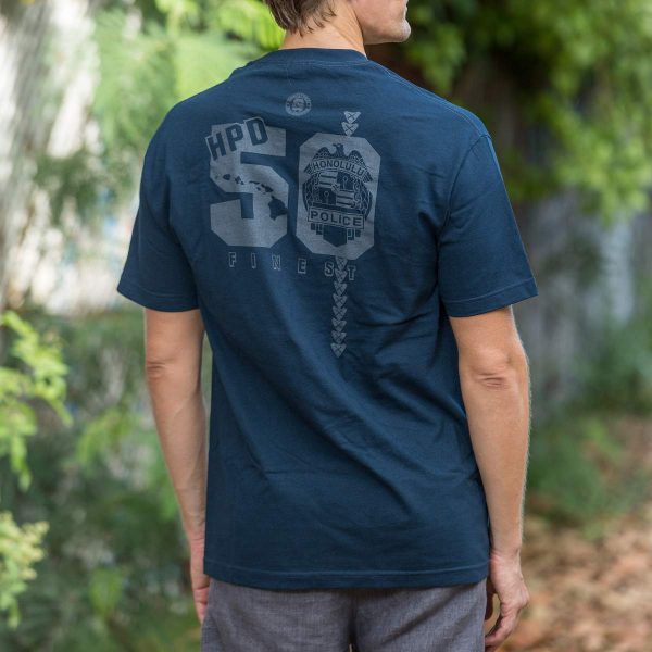 HPD 50 Finest Cotton Adult T-Shirt - Navy Blue