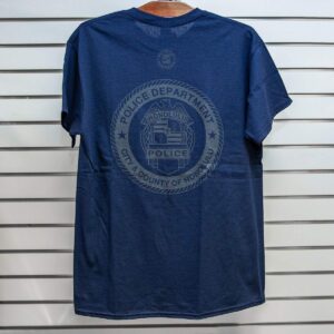 HPD Round Faded Logo Adult T-Shirt Navy Blue
