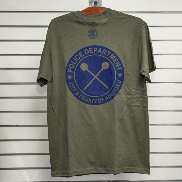 HPD Cross Paddles Adult Tee Military Green