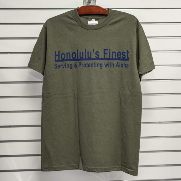 HPD Cross Paddles Adult Tee Military Green