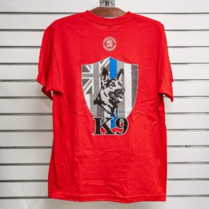 HPD K9 Patch Adult Tee Red