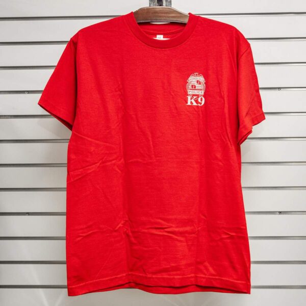HPD K9 Patch Adult Tee Red